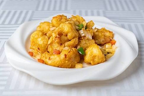 525-Crevettes sautées avec sel et poivre 椒鹽蝦